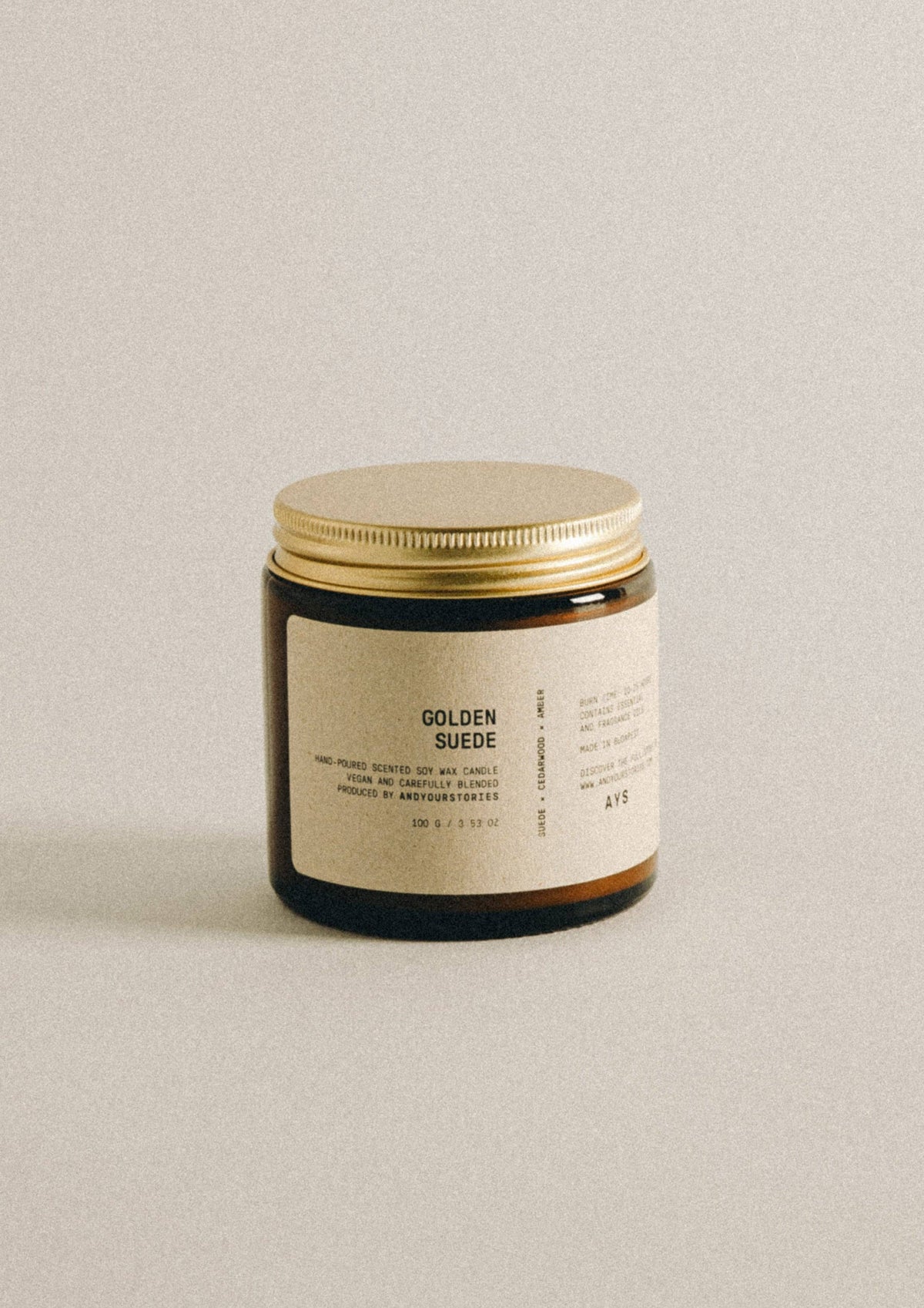 Golden Suede - 120 ml AYS Classic Sojakerze