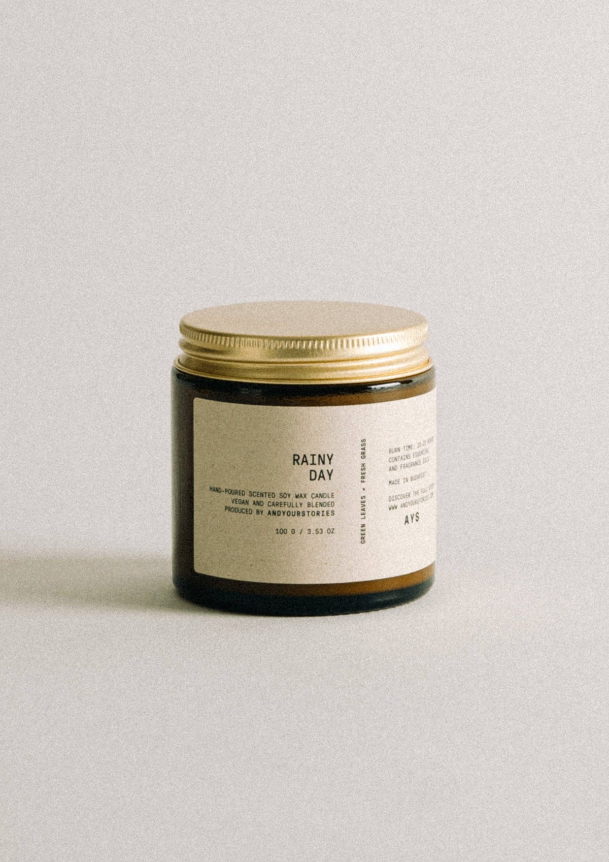 Rainy Day – 120 ml AYS Klassische Sojakerze